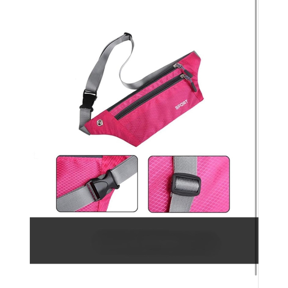 NEW Running Waist Pack Bag Sport Phone Belt UltraThin Waterproof Mini Fanny Pack - Picture 3 of 6